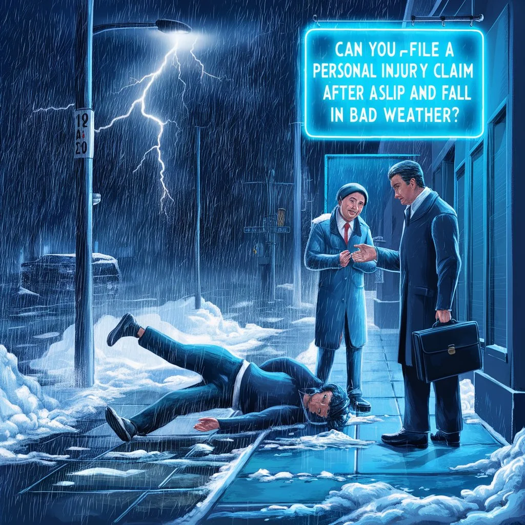 Can You File a Personal Injury Claim After a Slip and Fall in Bad Weather?